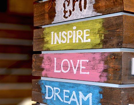 Hand painted messaging