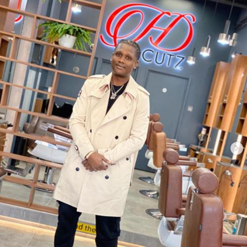 Logo application in salon environment