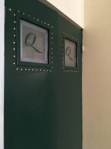 Doors to the kitchen (interior detail)